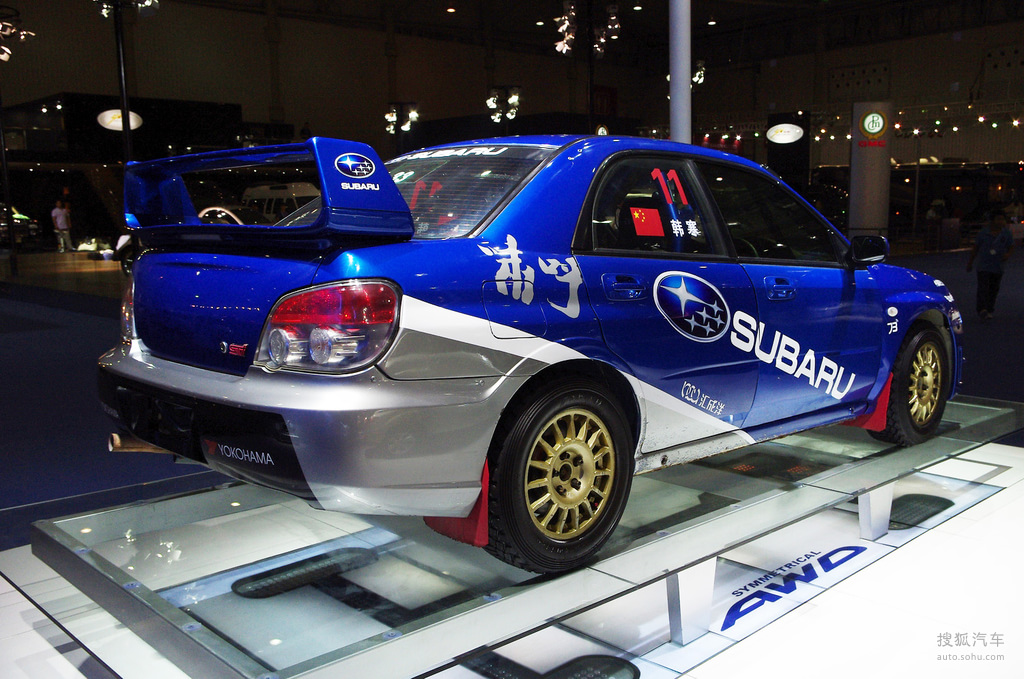 第九代斯巴鲁翼豹wrx sti车展实拍