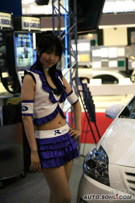 东京车展美女车模图片