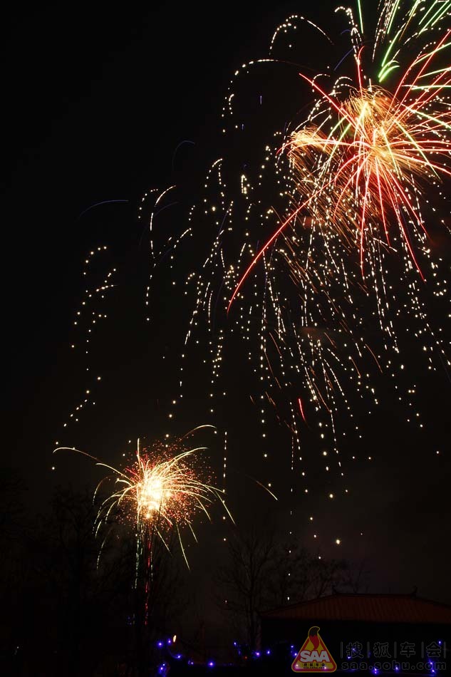 乡村庆元宵节烟花