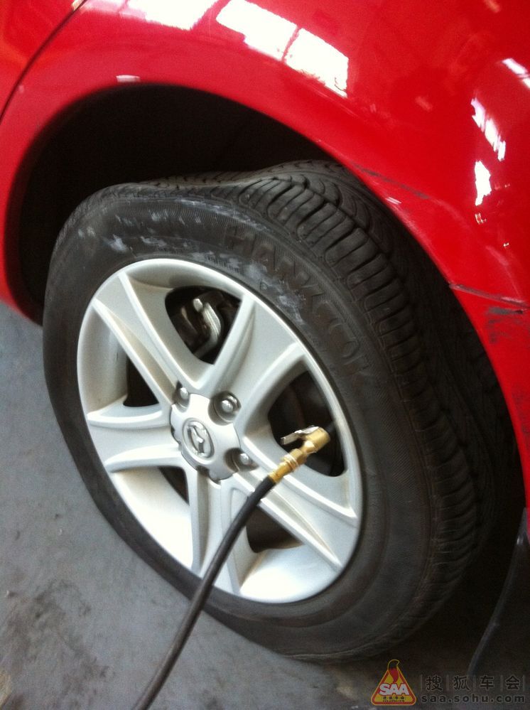 12月4日麦轮胎充氮气作业! 马家楼店 - 马自达