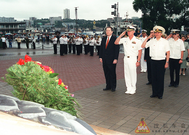美国海军拍摄的俄国海军太平洋舰队军港海参崴