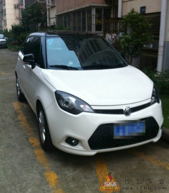 白色黑顶MG3,提车了,撒花庆祝! _名爵3系车友