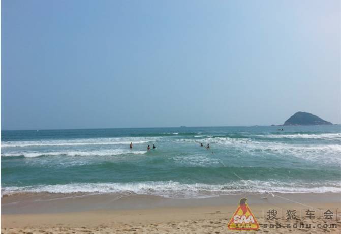 十一长假范范带着<em>堂妹</em>们去海边玩了_广州车友