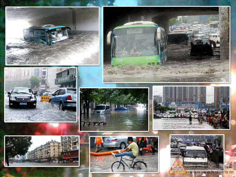 武汉大雨图片