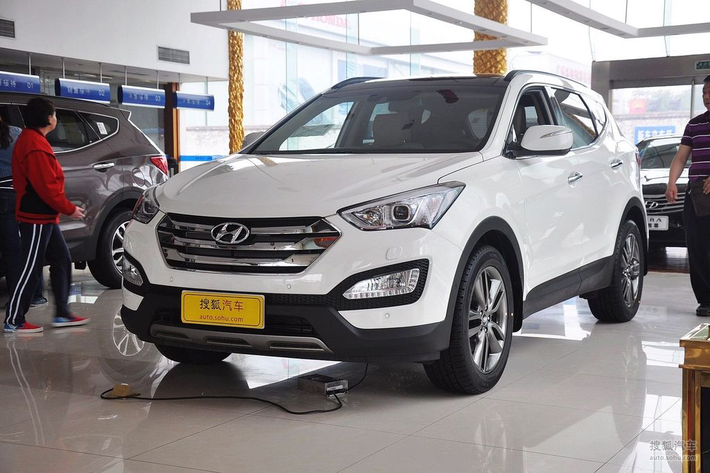 【 现代胜达高清图片】_柔滑白_外观_搜狐汽车网