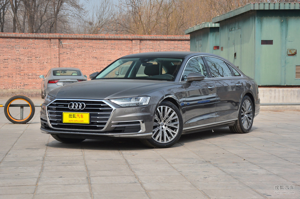 【 奥迪a8l高清图片】_2018款 55 tfsi quattro豪华型_星云灰_外观