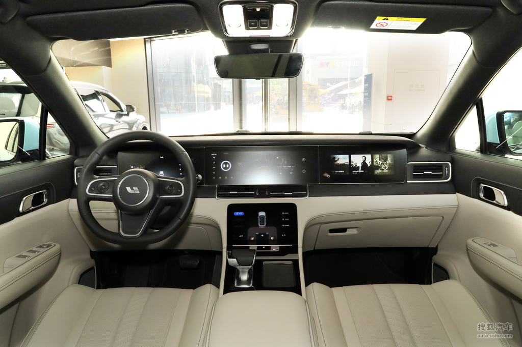 【 理想汽车理想one高清图片】_2020款 增程6座版_白色_内饰_搜狐汽车