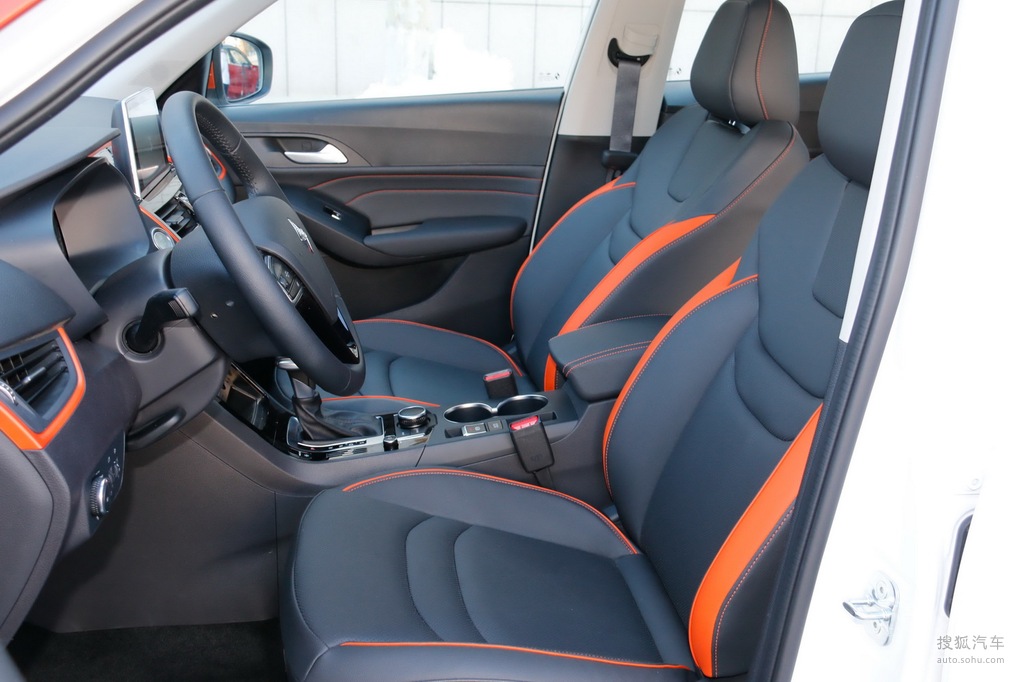 【 宝沃bx3高清图片】_黑色/橙色_内饰_搜狐汽车网