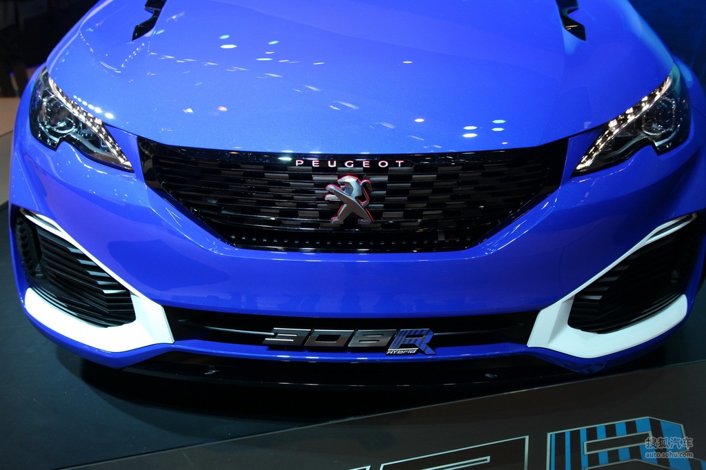 标致308r混动概念车上海车展实拍