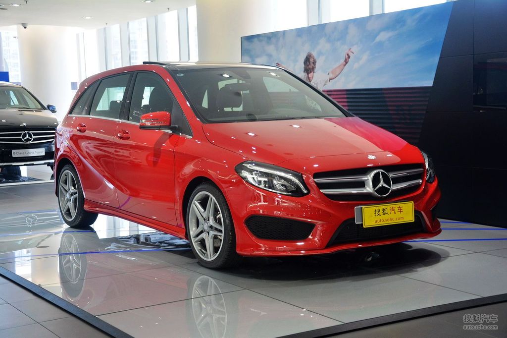 【 奔驰b级高清图片】_2015款 b 260 运动型_木星红_外观_搜狐汽车网