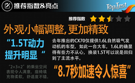   2017款长安CX70 1.5T自动尊擎版评测