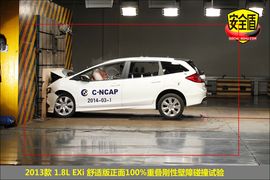   2013款本田杰德1.8L 5座舒适版碰撞试验图解