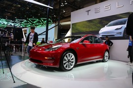   特斯拉Model 3北京车展实拍
