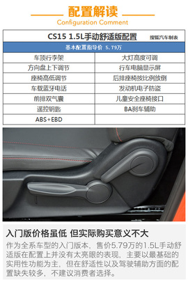   长安CS15全系导购