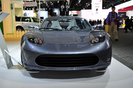   Tesla Roadster 北美车展实拍