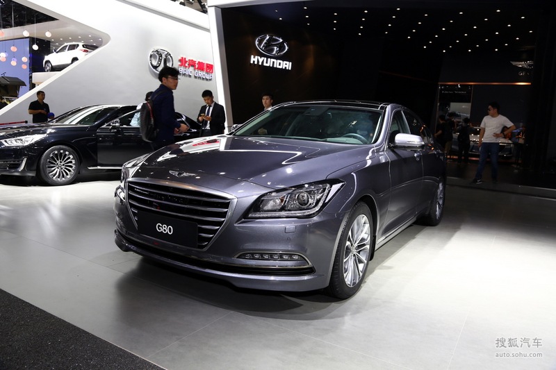 现代捷恩斯g80北京车展实拍