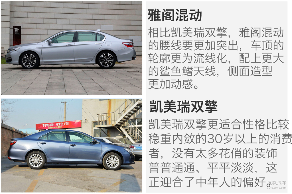 雅阁混动对比凯美瑞双擎