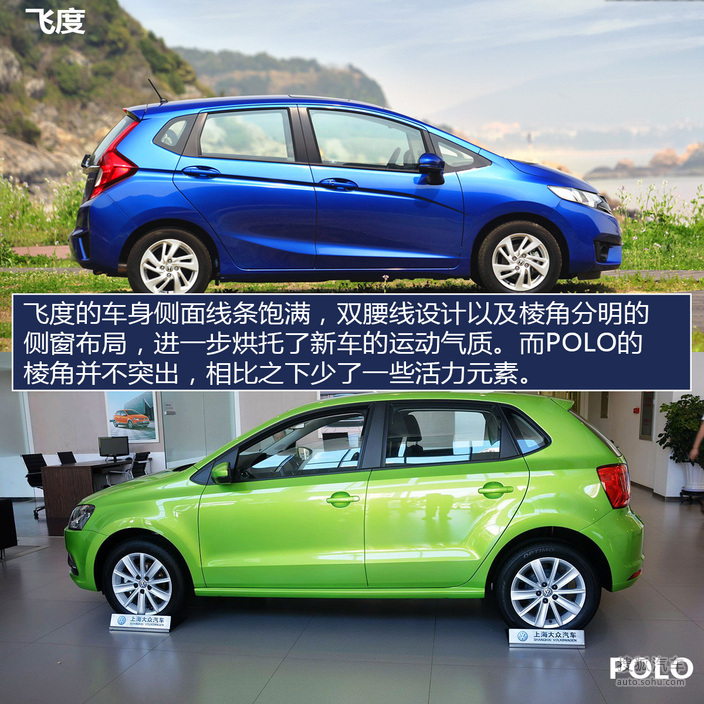 飞度对比polo